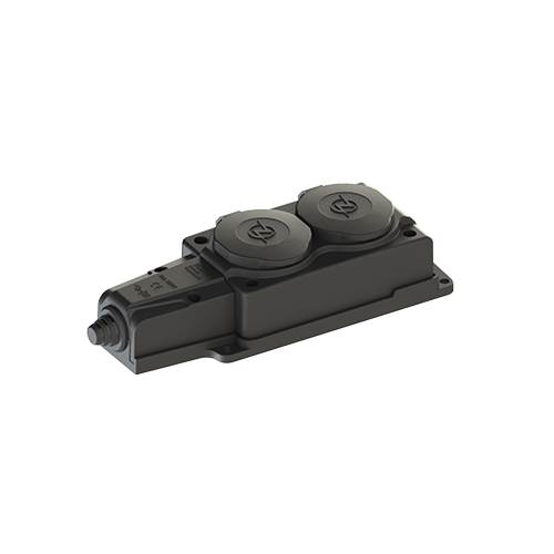 NEAD Kauçuk Grup Priz 1x16A 2'li Darbe Dayanıklı Priz Çıkışı