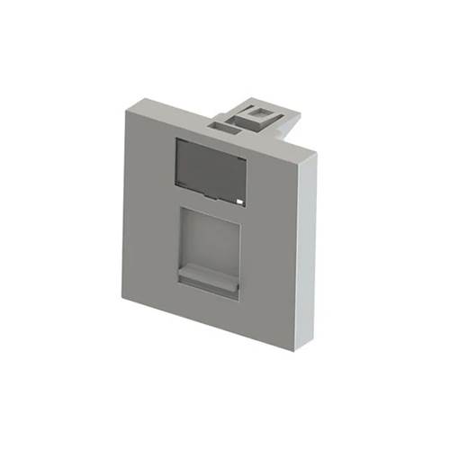 NEAD 45x45 mm Tekli Data/Tel Kapağı - Modüler Sistem Uyumu, Dayanıklı Plastik