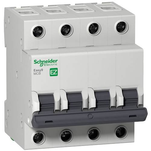 SCHNEIDER 4X25A C Tipi Otomatik Sigorta 3KA 400V AC DIN Rayı - Gri