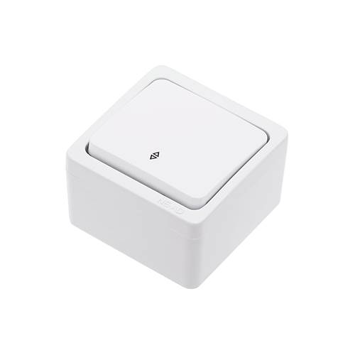 NEAD Murat Beyaz Sıva Üstü Vavien 10A 220V 7x7 cm 4.4 cm Yükseklik