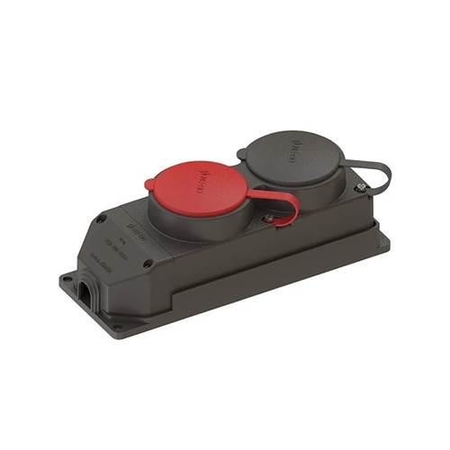 NEAD 3x25A + 1x16A Kauçuk Grup Priz, IP44 Su ve Toz Koruması