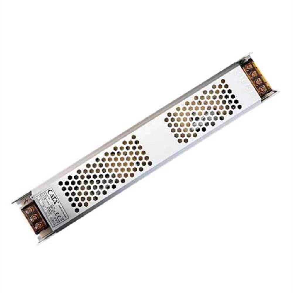 CATA 21A 250W Süper Slim Fansız LED Şerit Trafo - CT-2677, 12V DC, IP20