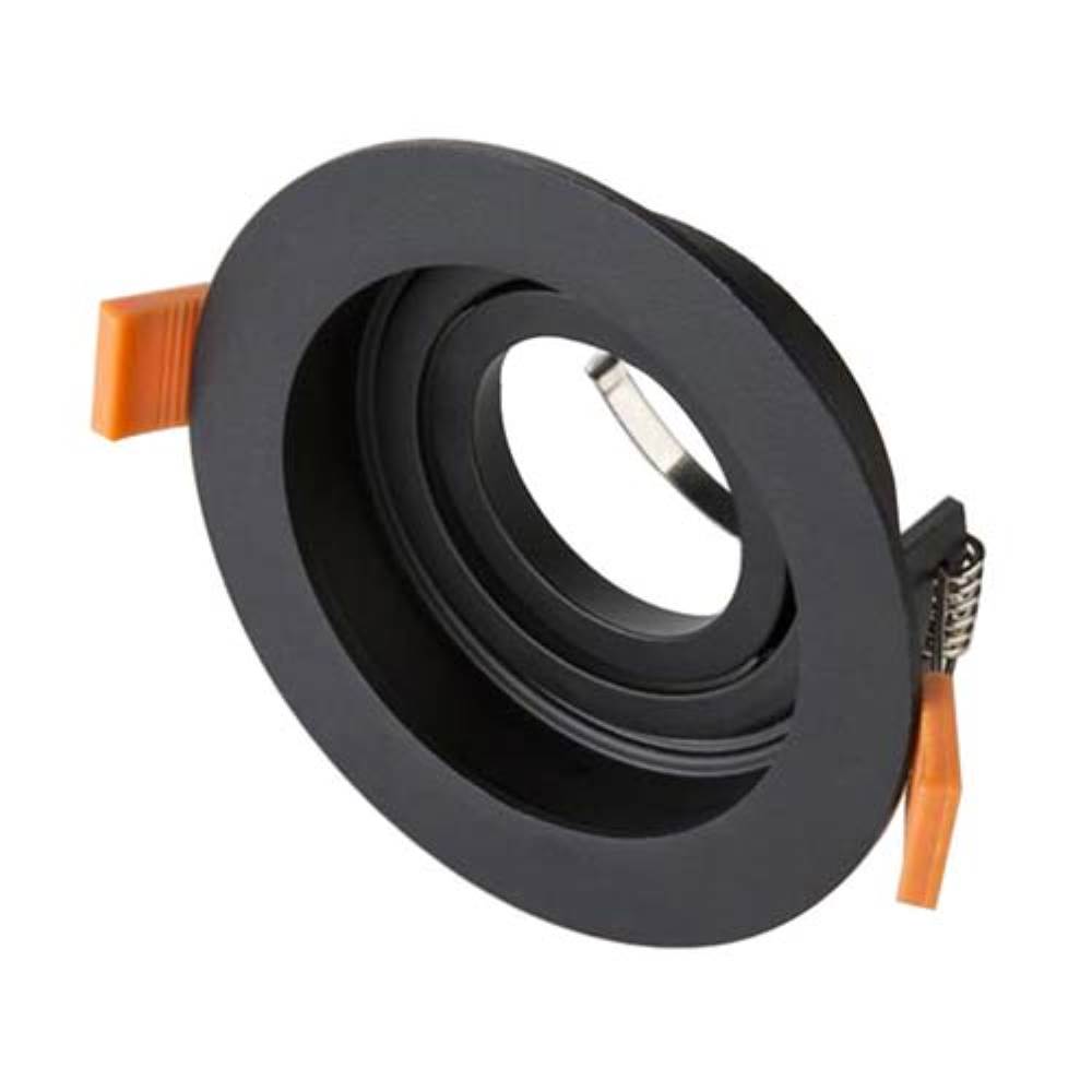 CATA PARS YUVARLAK SPOT LAMBA (SİYAH) - BOŞ KASA, GU10 DUY, 10 CM