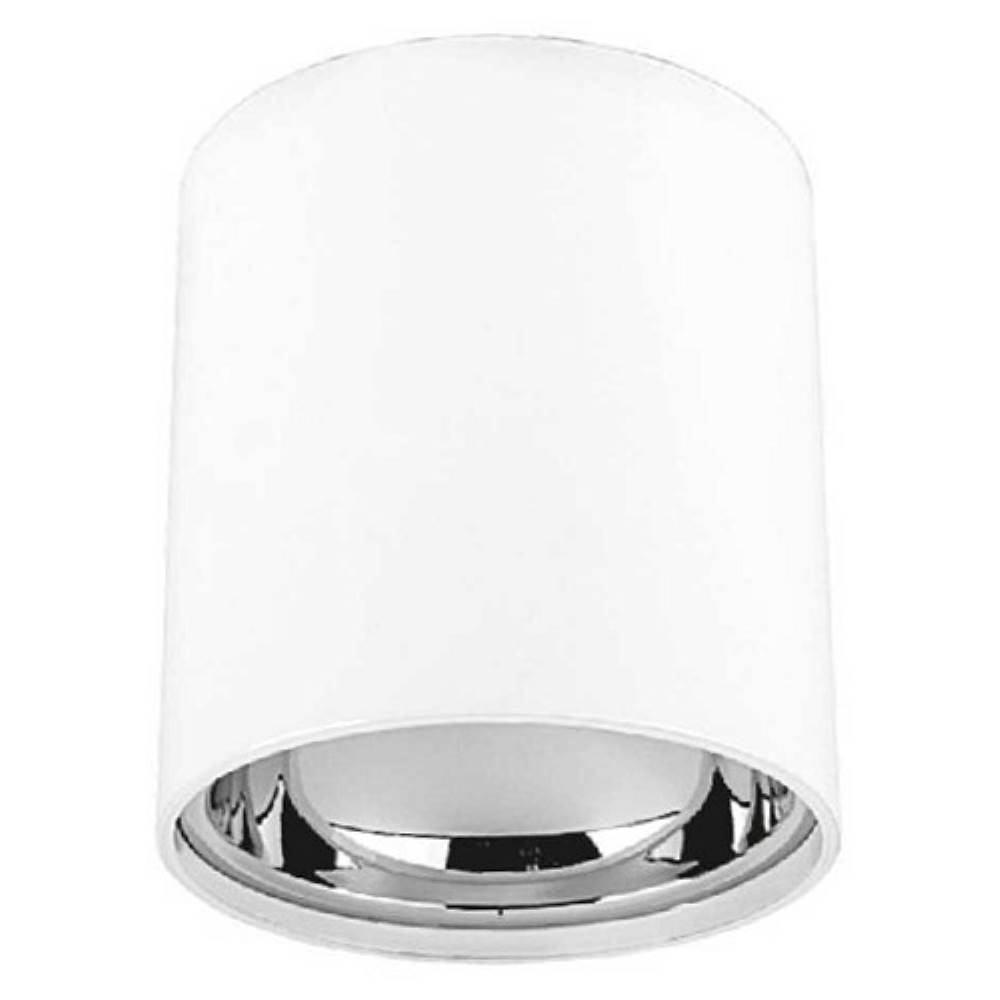 CATA Foça Sıva Üstü Armatür GU-10 Beyaz-Platin Yuvarlak 9,8 cm x 10,2 cm