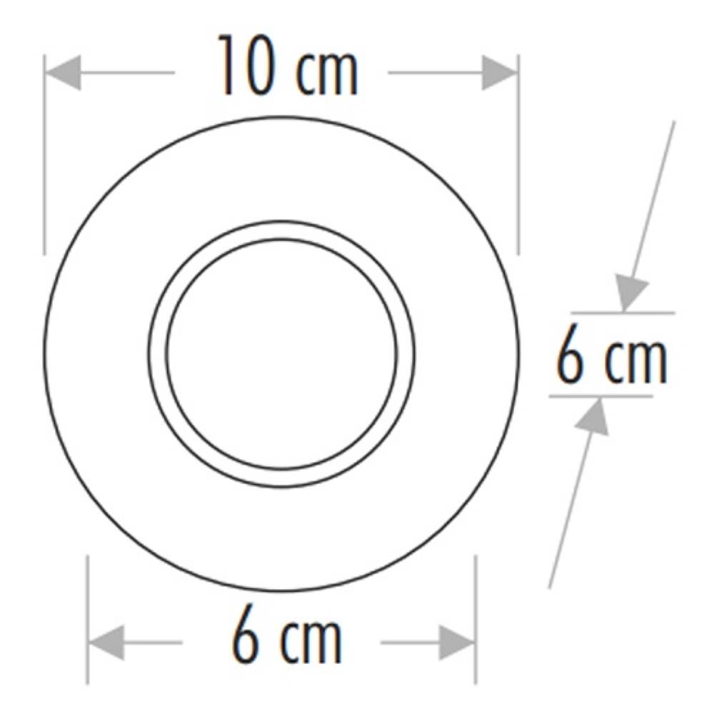 CATA Şeffaf Kristal Cam Yuvarlak Spot Işık - GU10 Duy, 10 cm, IP20, LED Uyumlu