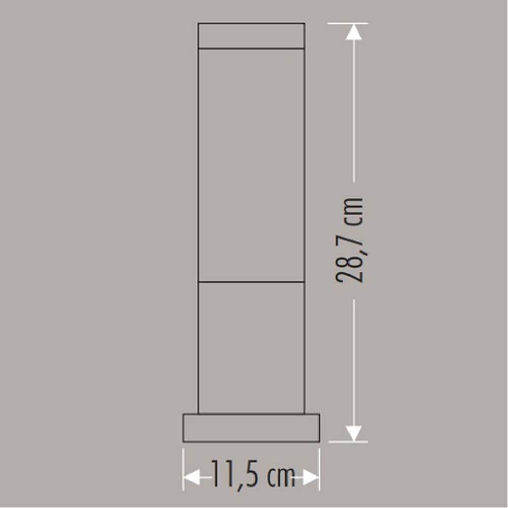 CATA Roma Bahçe Armatürü E27 32,5 cm Siyah IP44 Dış Mekan Aydınlatma