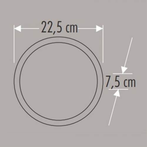 CATA 25W Beyaz Kristal Sıva Üstü Armatür - 6400K, 2600 Lümen, IP20